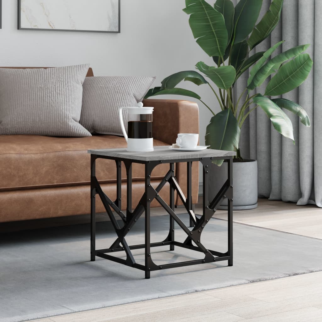 Coffee Table Grey Sonoma 45x45x47.5 cm Engineered Wood - Casper Homes