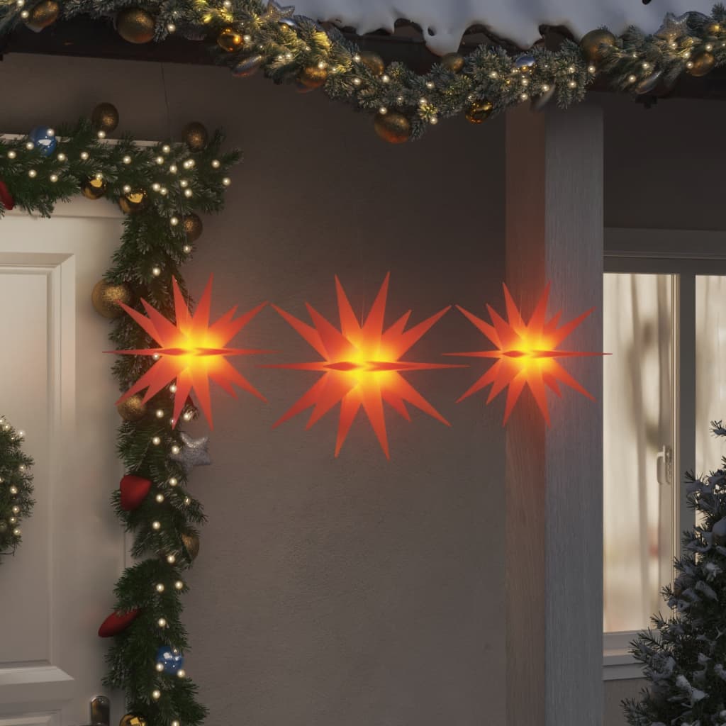 Faune Christmas Lights LEDs 3 pcs Foldable Red - Unbeatable Bargains