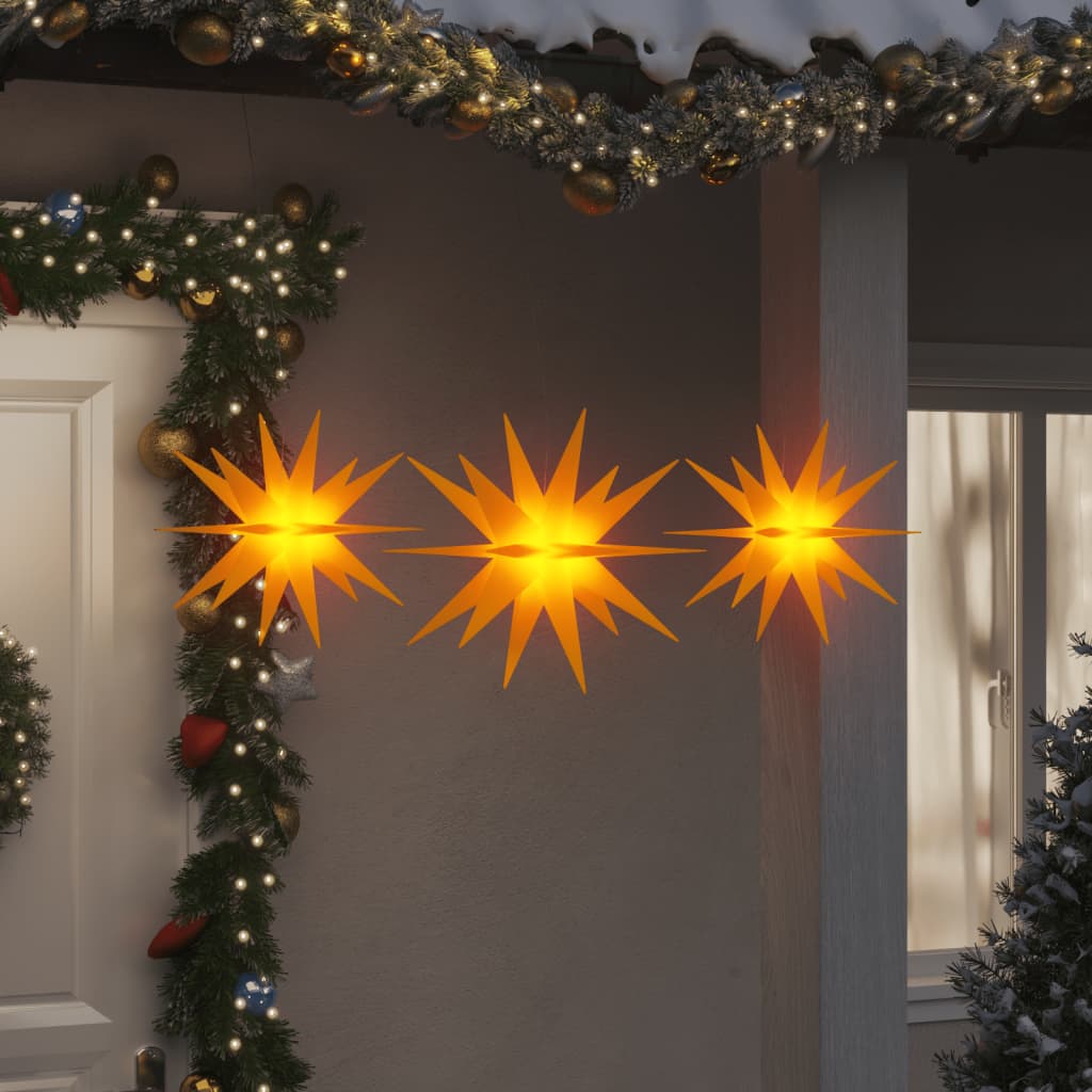 Faune Christmas Lights LEDs 3 pcs Foldable Yellow - Unbeatable Bargains