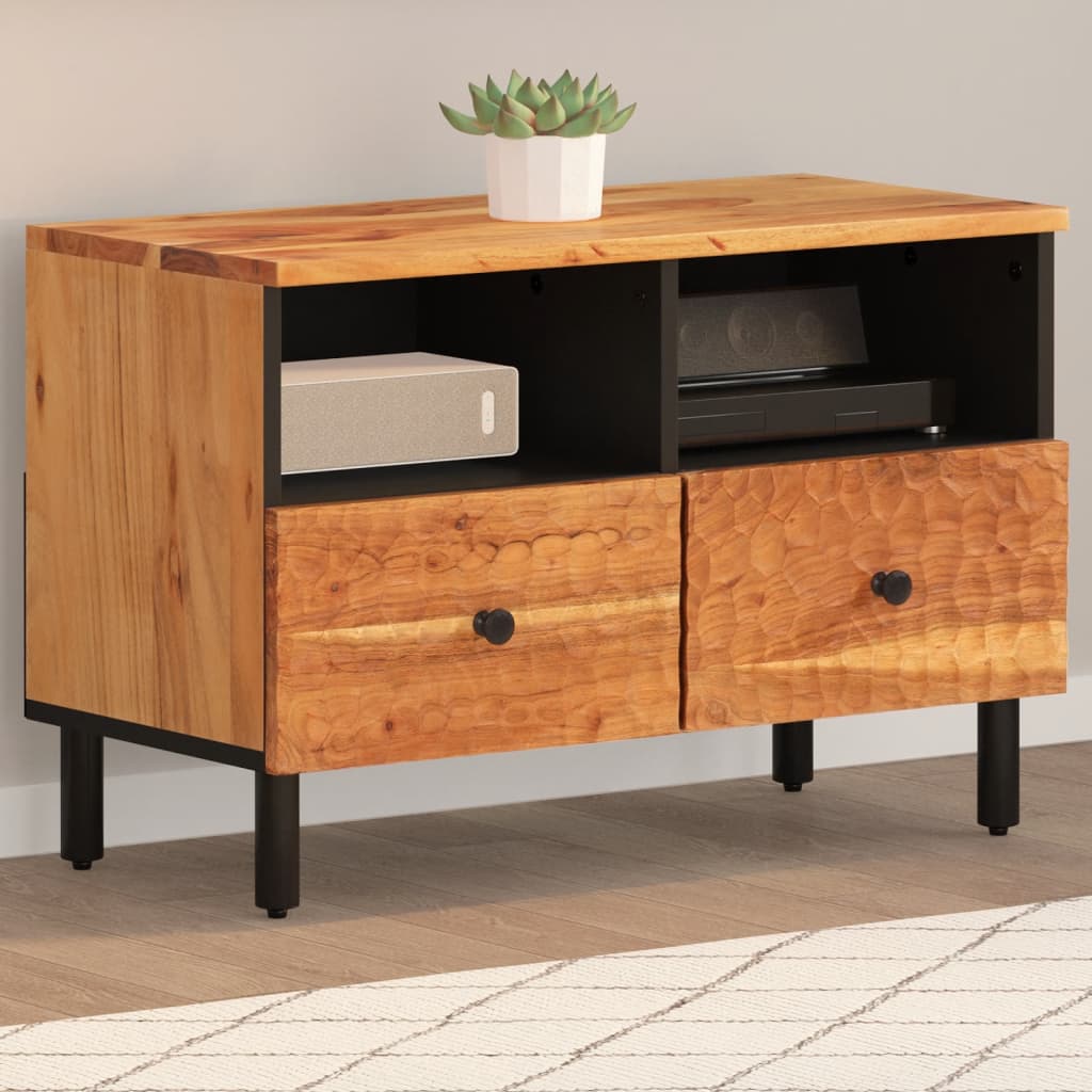 TV Cabinet 70x33x46 cm Solid Wood Acacia - Brittle & Co