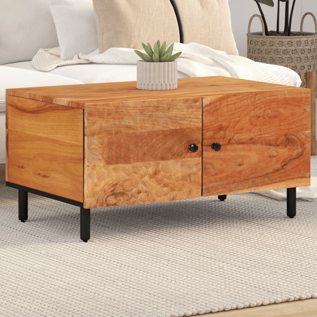 Coffee Table 80x50x40 cm Solid Wood Acacia - Merlin Deals