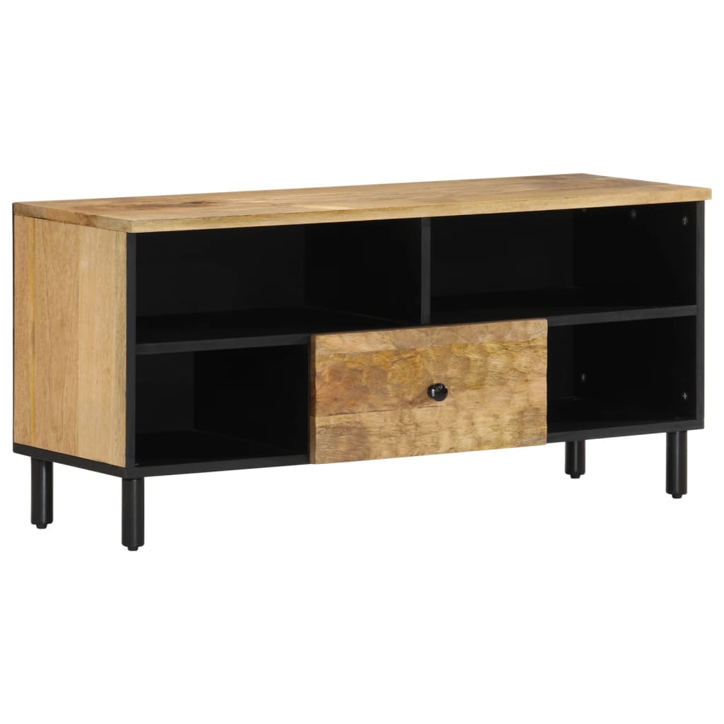 TV Cabinet 100x33x46 cm Solid Wood Mango - The Home Maker