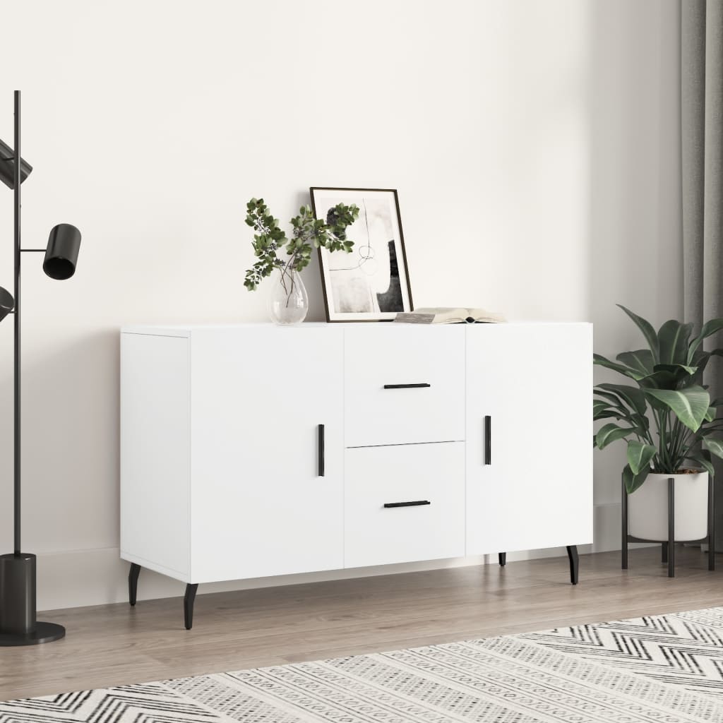 Sideboard White 100x36x60 cm Engineered Wood - Millennium Furniture