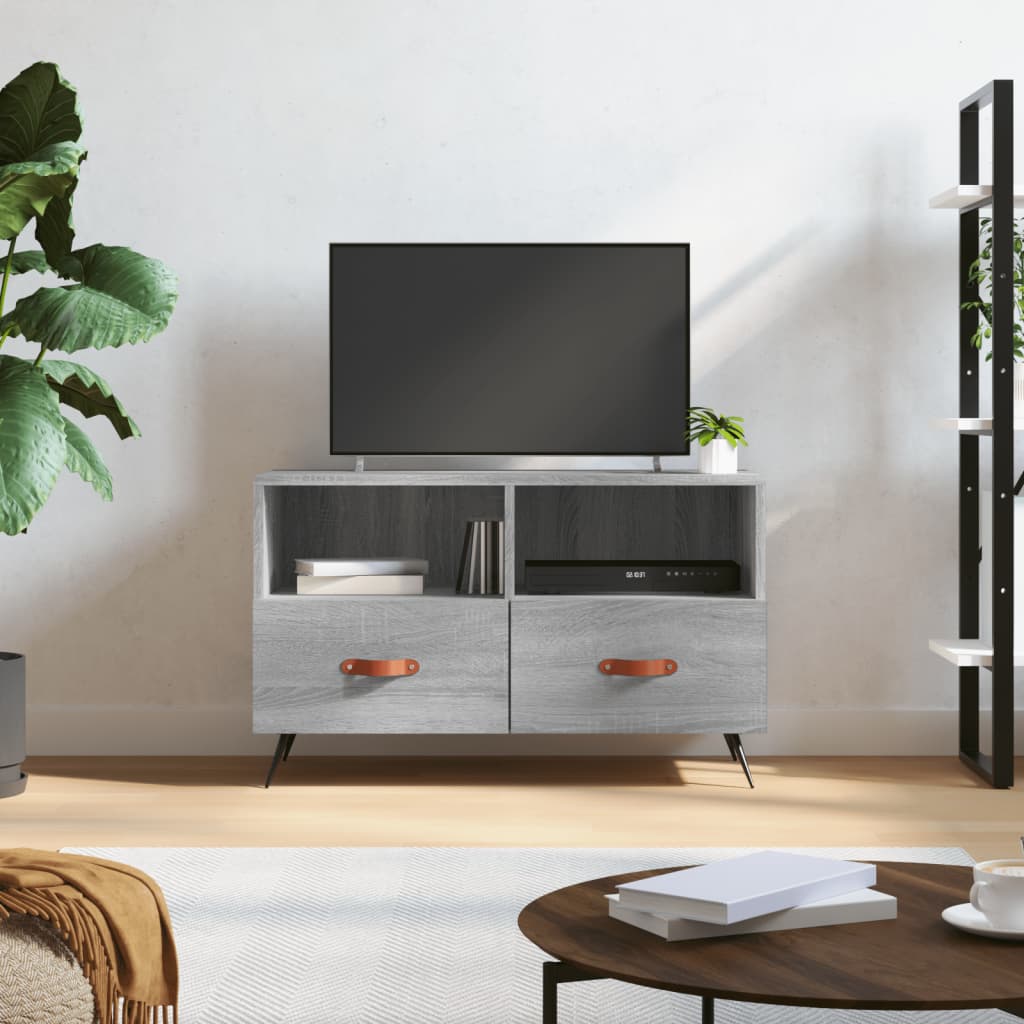 TV Cabinet Grey Sonoma 80x36x50 cm Engineered Wood - Unbeatable Bargains