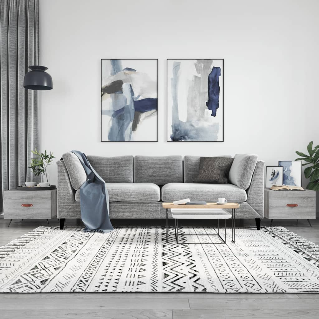 Coffee Tables 2 pcs Grey Sonoma 50x50x40 cm Engineered Wood - Style and Chic