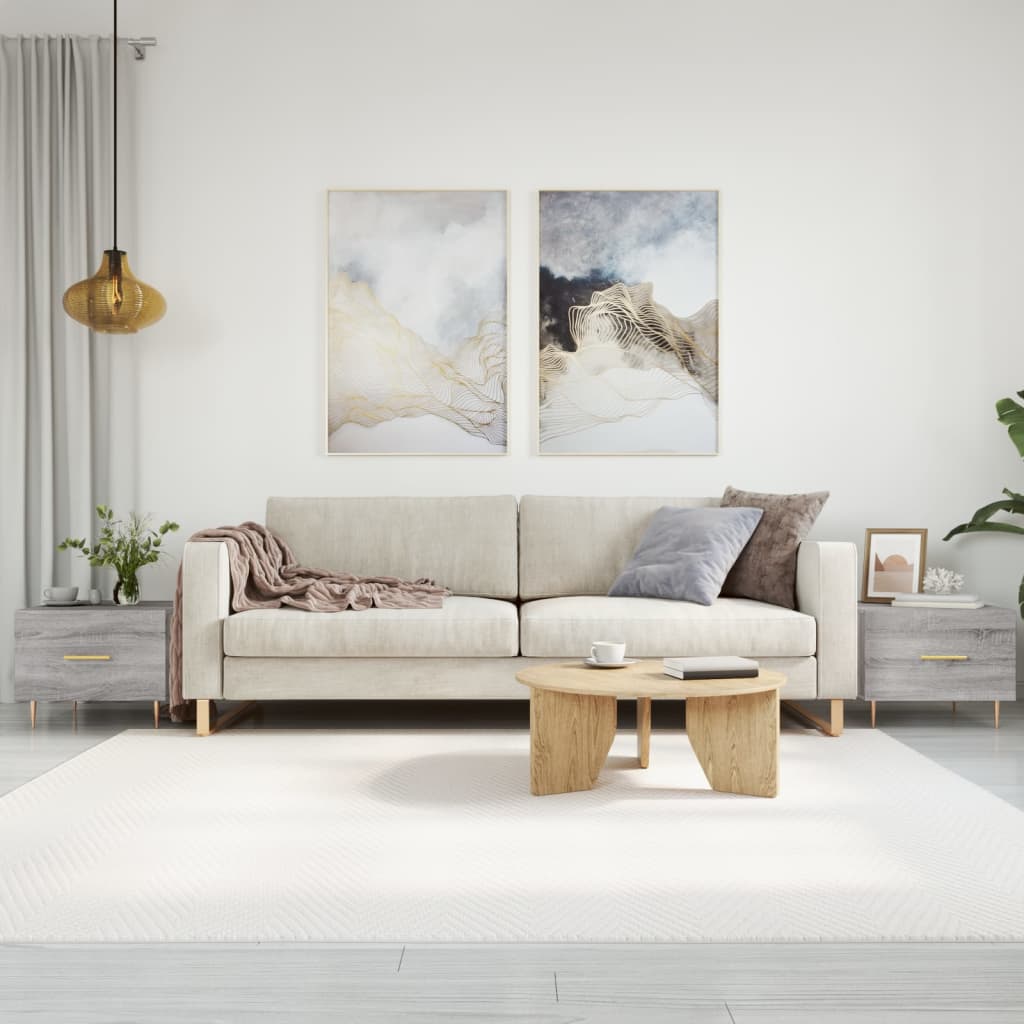 Coffee Tables 2 pcs Grey Sonoma 50x50x40 cm Engineered Wood - Tyrell & Tyrell