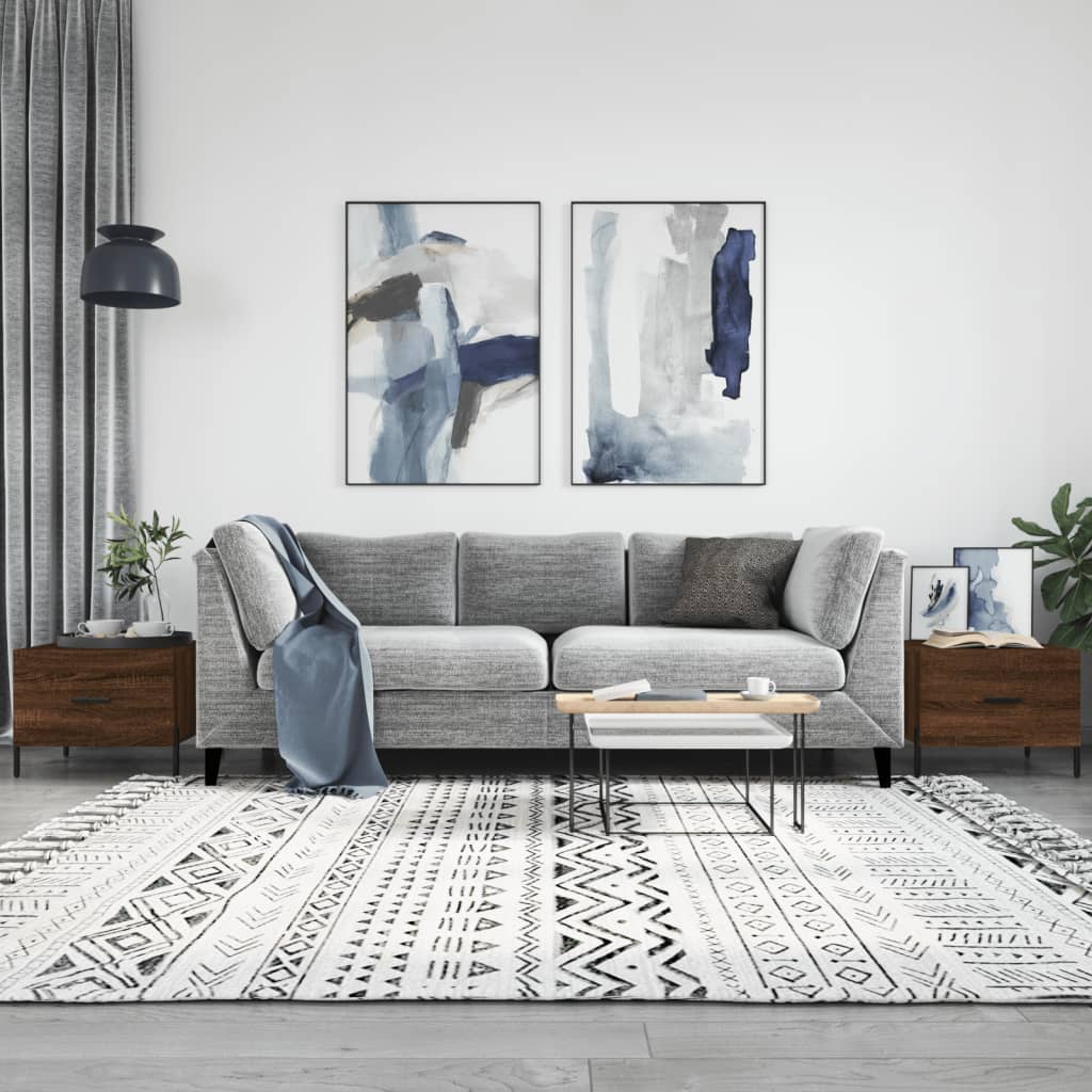 Coffee Tables 2 pcs Brown Oak 50x50x40 cm Engineered Wood - Tyrell & Tyrell