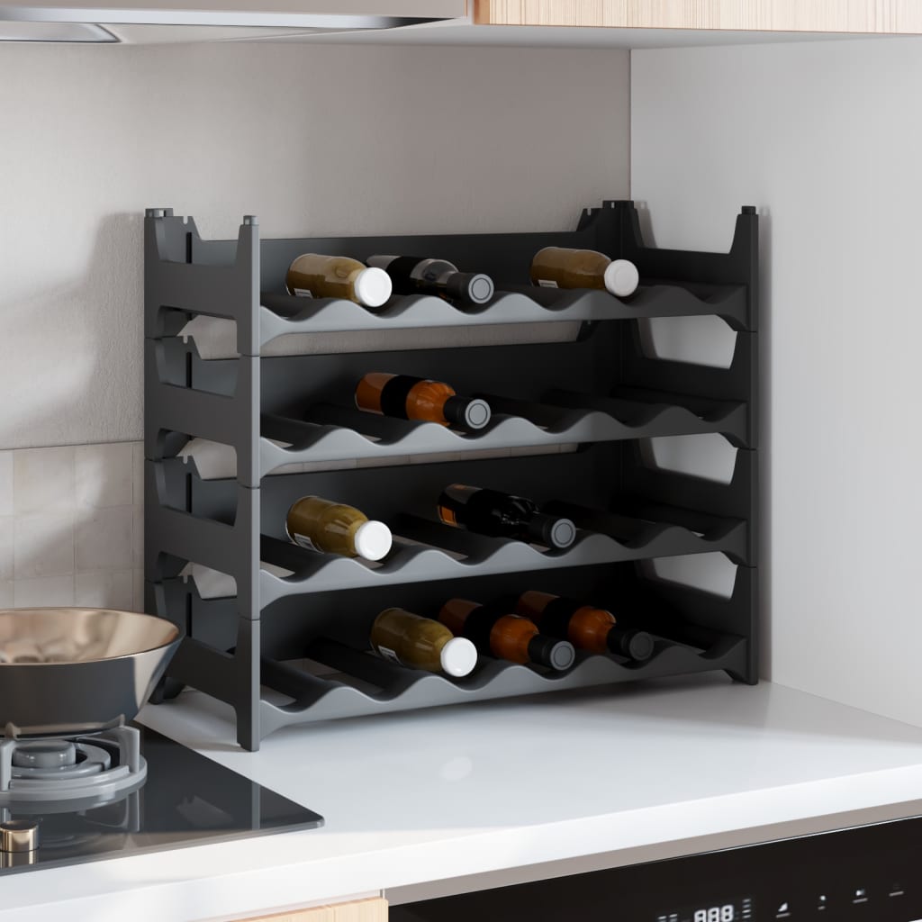 Wine Rack for 24 Bottles PP Stackable - Merkel Designers