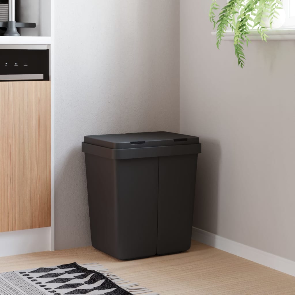Dual Bin Anthracite 2x25 L - Sid & Sam