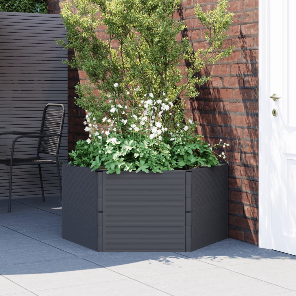 Garden Planter Anthracite PP - Sid & Sam