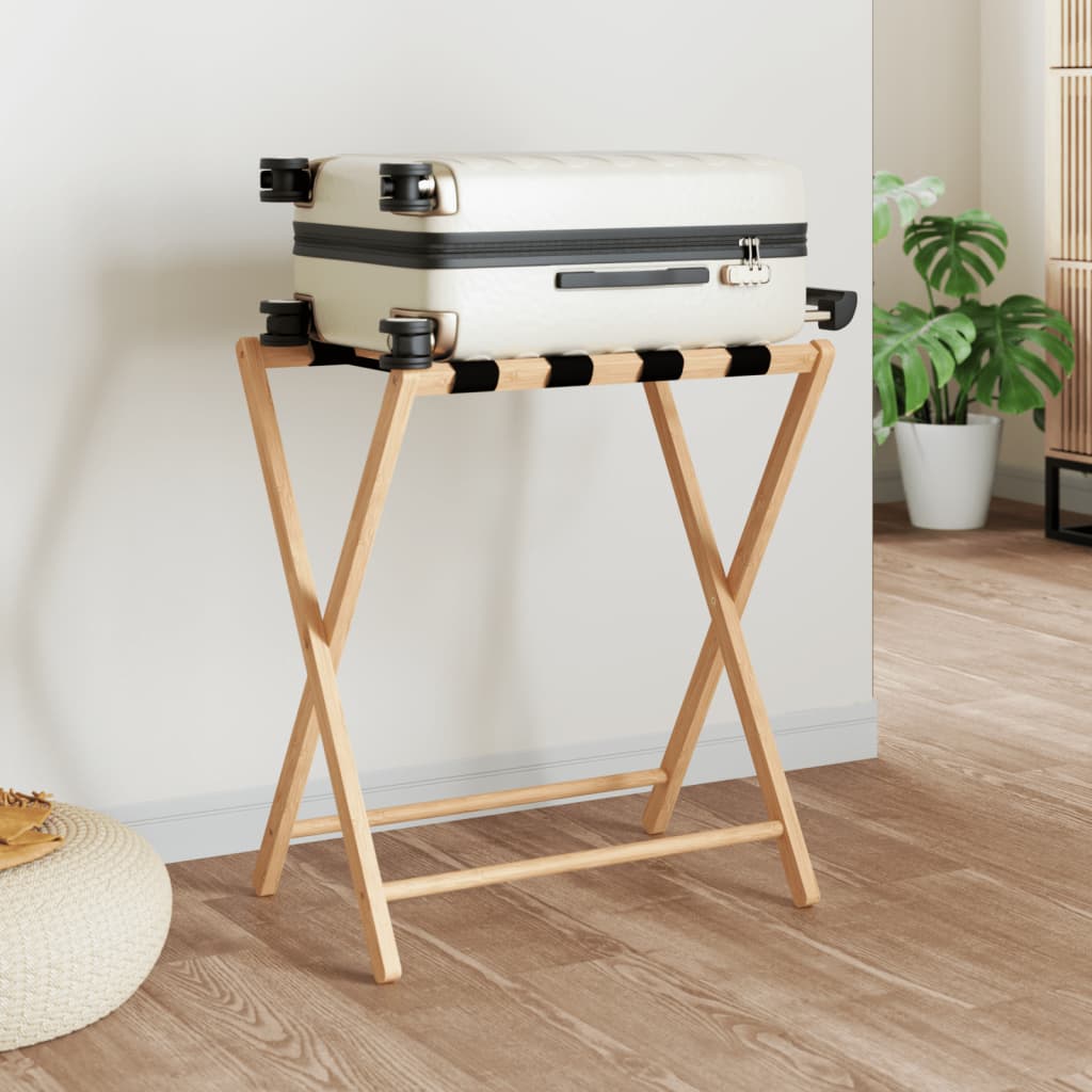 Luggage Rack 68.5x38x58 cm Bamboo - Decor Base