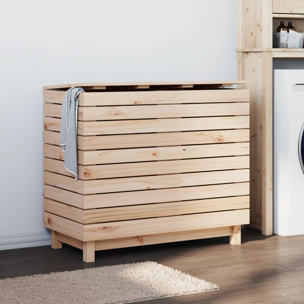 Laundry Basket 88.5x44x76 cm Solid Wood Pine - All Things Good