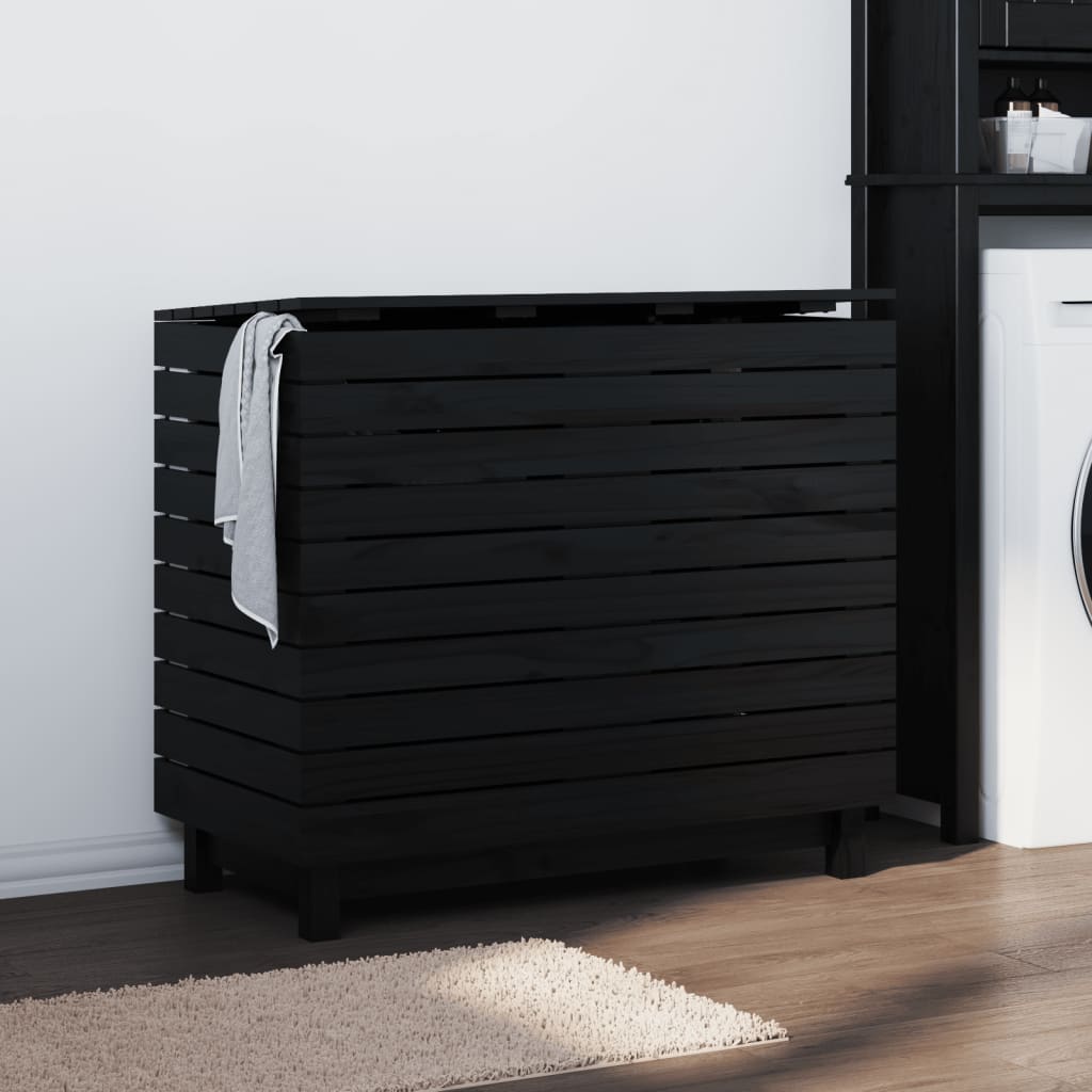 Laundry Basket 88.5x44x76 cm Solid Wood Pine - Millennium Furniture