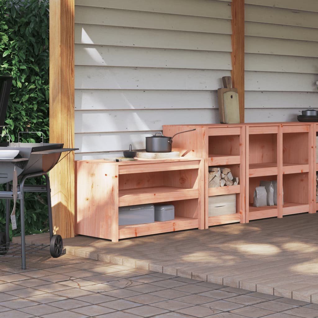 Outdoor Kitchen Cabinets 2 pcs Solid Wood Douglas - Merlin Deals