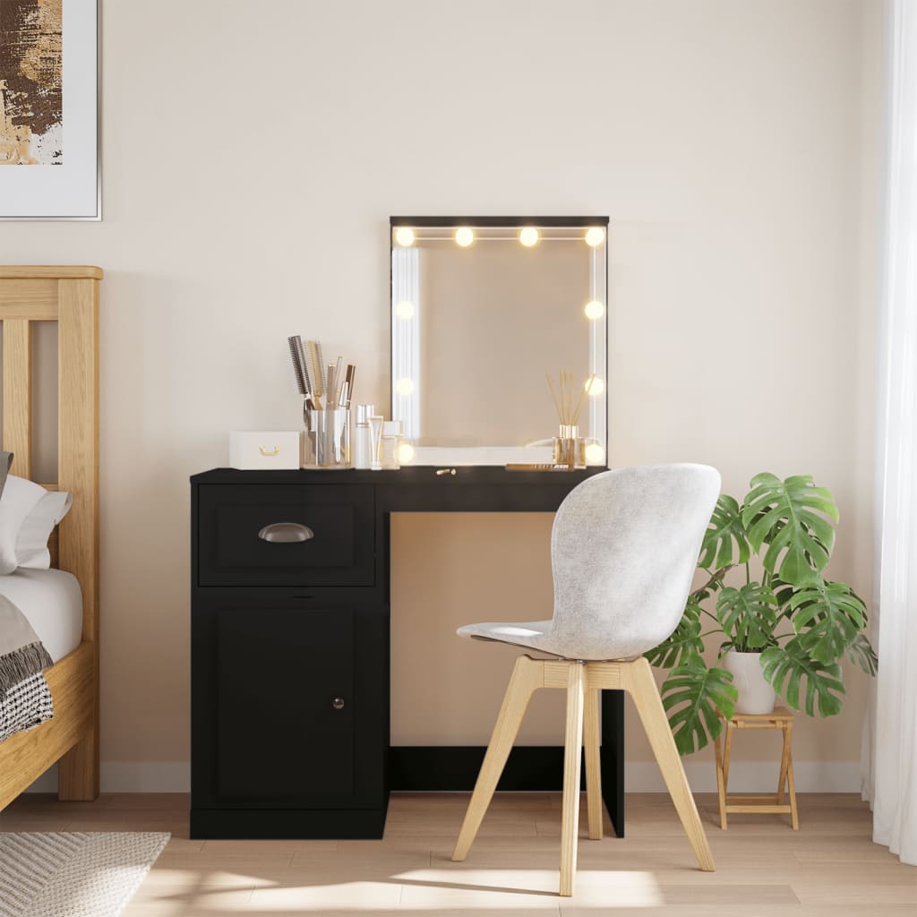 Dressing Table - KIWI Dresser Black 90cm - Merlin Deals