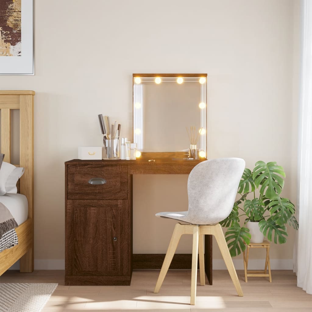 Dressing Table - KIWI Dresser Brown Oak 90cm - Style and Chic