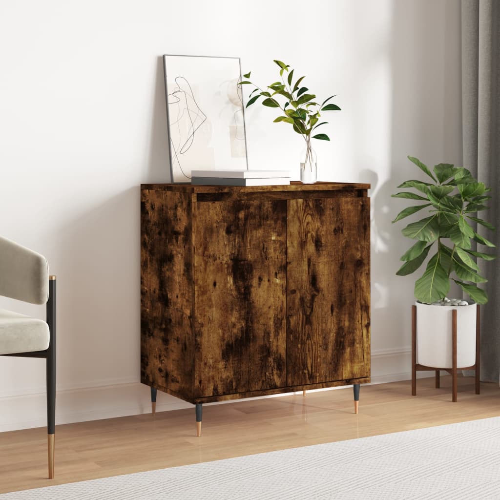 Sideboard Smoked Oak 60x35x70 cm Engineered Wood - Unbeatable Bargains