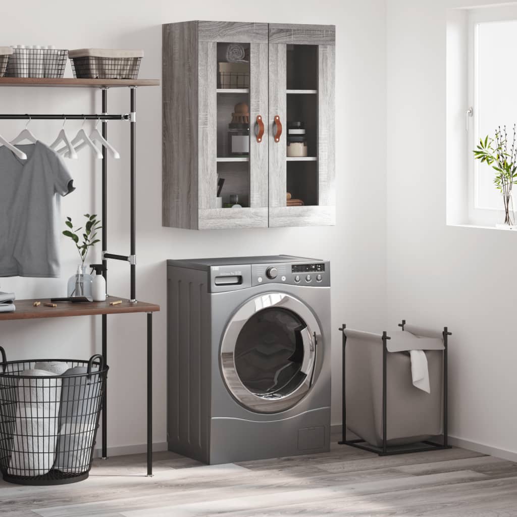 Wall Mounted Cabinet Grey Sonoma 69.5x34x90 cm - Casper Homes