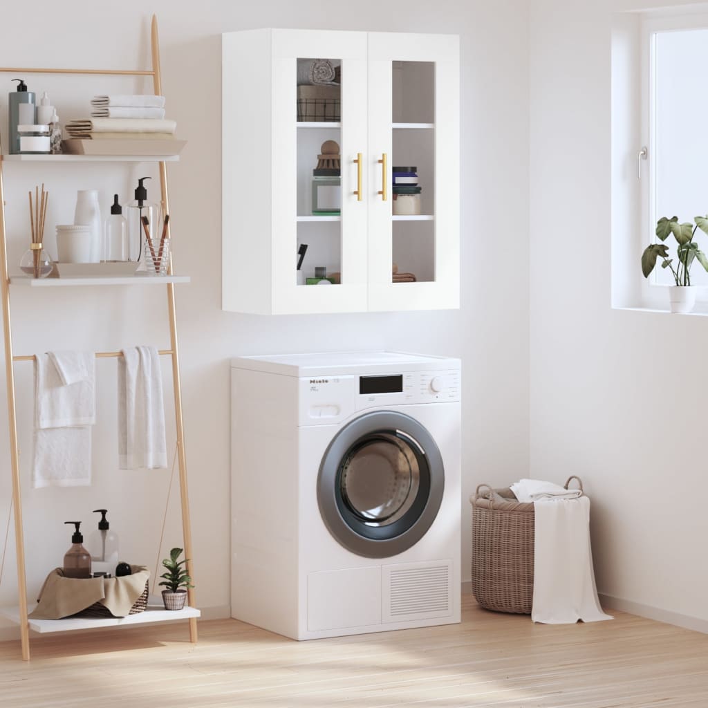 Wall Mounted Cabinet White 69.5x34x90 cm - Tyrell & Tyrell