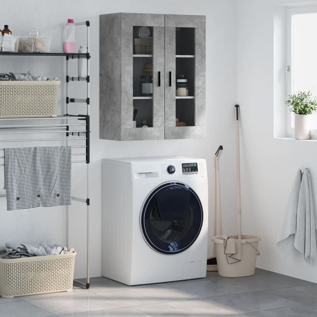 Wall Mounted Cabinet Concrete Grey 69.5x34x90 cm - Tyrell & Tyrell