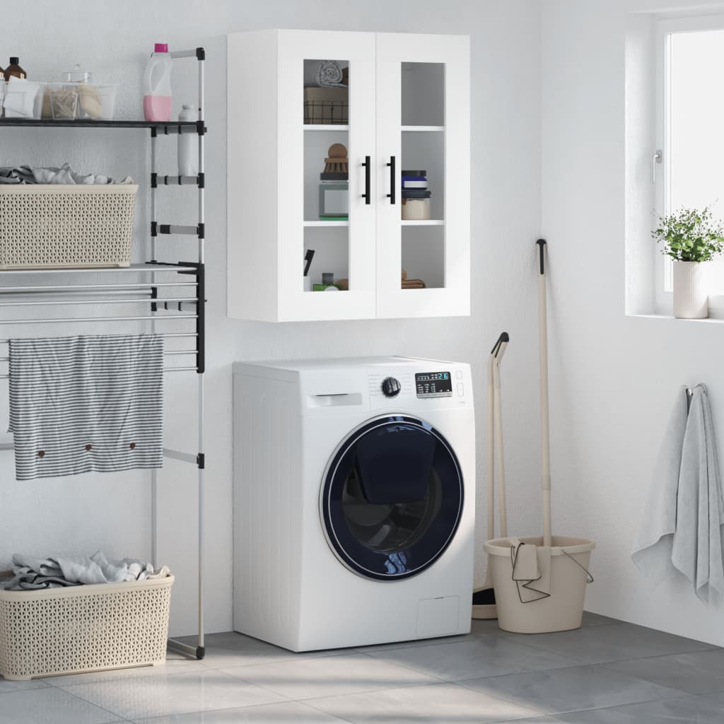 Wall Mounted Cabinet White 69.5x34x90 cm - Sid & Sam