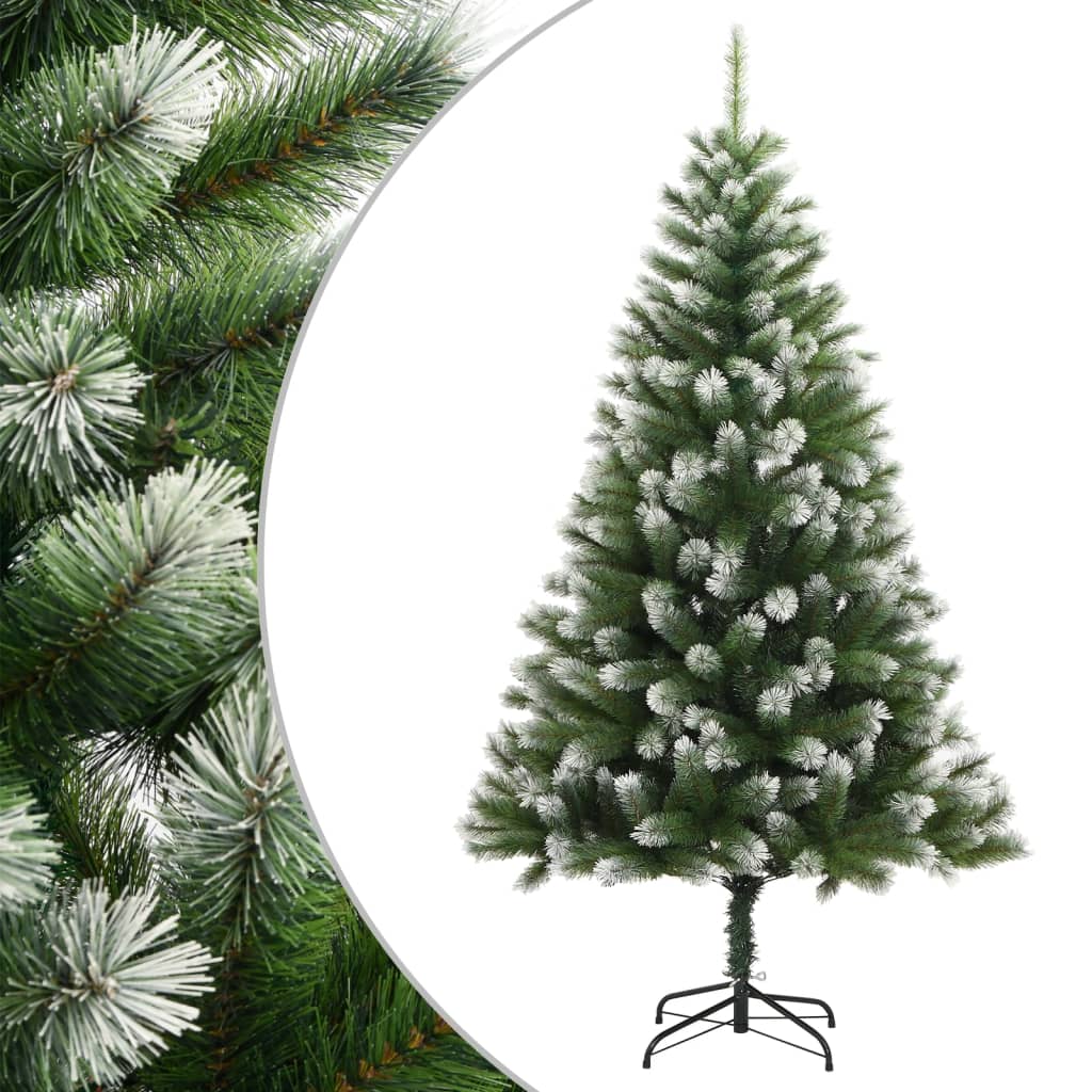 SILFIR Artificial Hinged Christmas Tree with Flocked Snow 180 cm - Merkel Designers