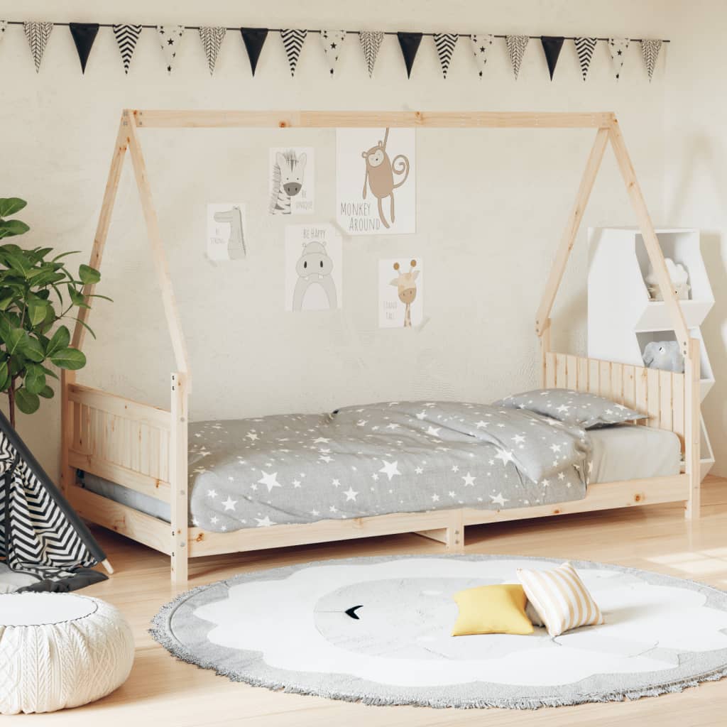 Kids Bed Frame 90x190 cm Solid Wood Pine - Tyrell & Tyrell