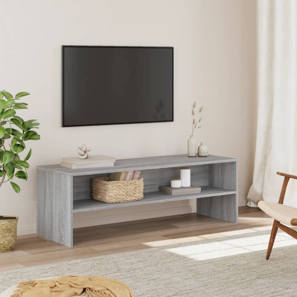 TV Cabinet Grey Sonoma 120x40x40 cm Engineered Wood - Design Hut