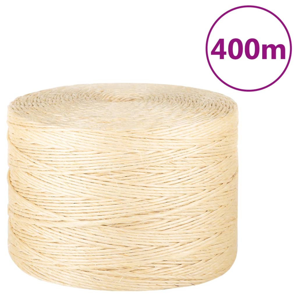 Rope 100% Sisal 3 mm 400 m - Sid & Sam