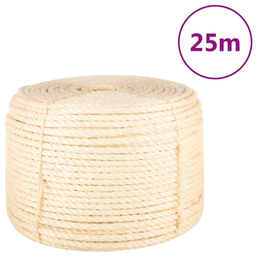 Rope 100% Sisal 12 mm 25 m - Brittle & Co