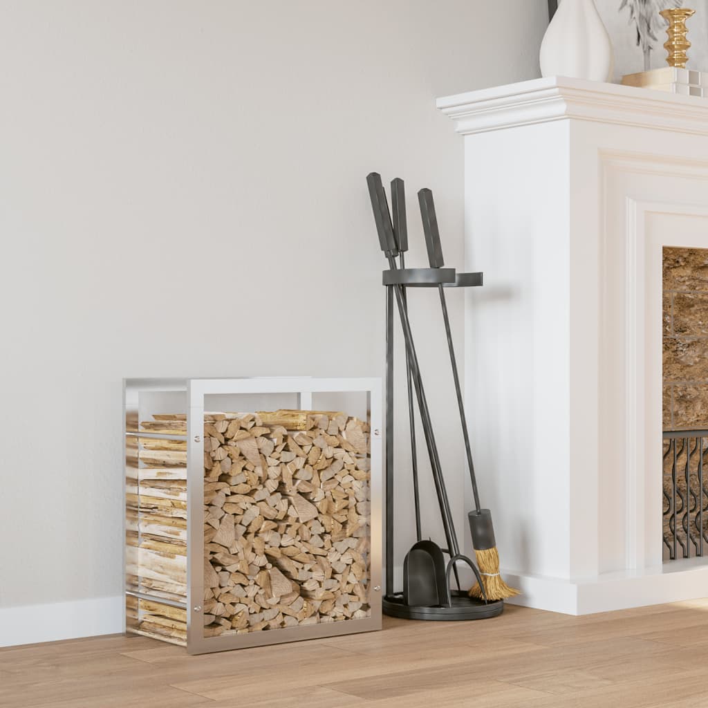 Firewood Rack 50x28x56 cm Stainless Steel - Tyrell & Tyrell