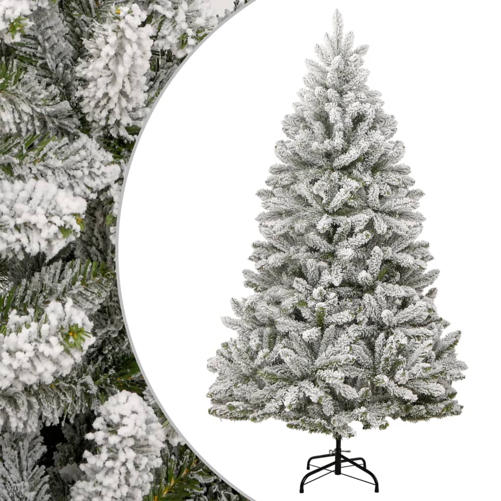Artificial Hinged Christmas Tree with Flocked Snow 270 cm - Decor Base