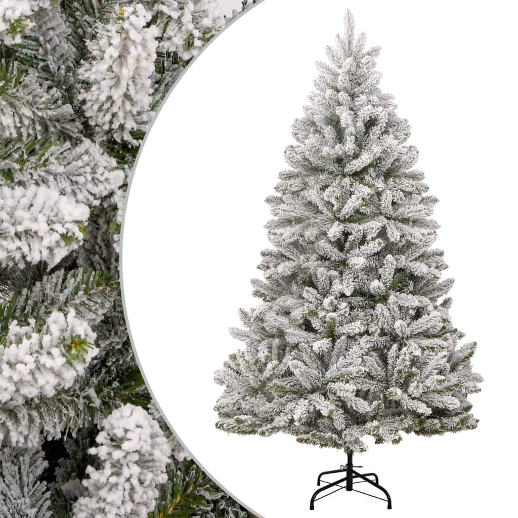 Artificial Hinged Christmas Tree with Flocked Snow 300 cm - Decor Base