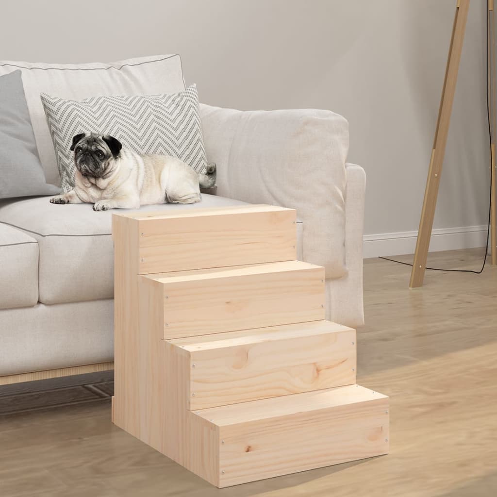 Pet Stair 40x49x47cm Solid Wood Pine - Casper Homes