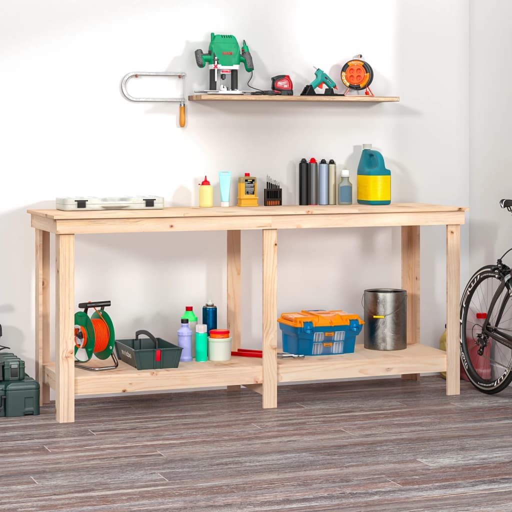 Work Bench 180x50x80 cm Solid Wood Pine - Tyrell & Tyrell