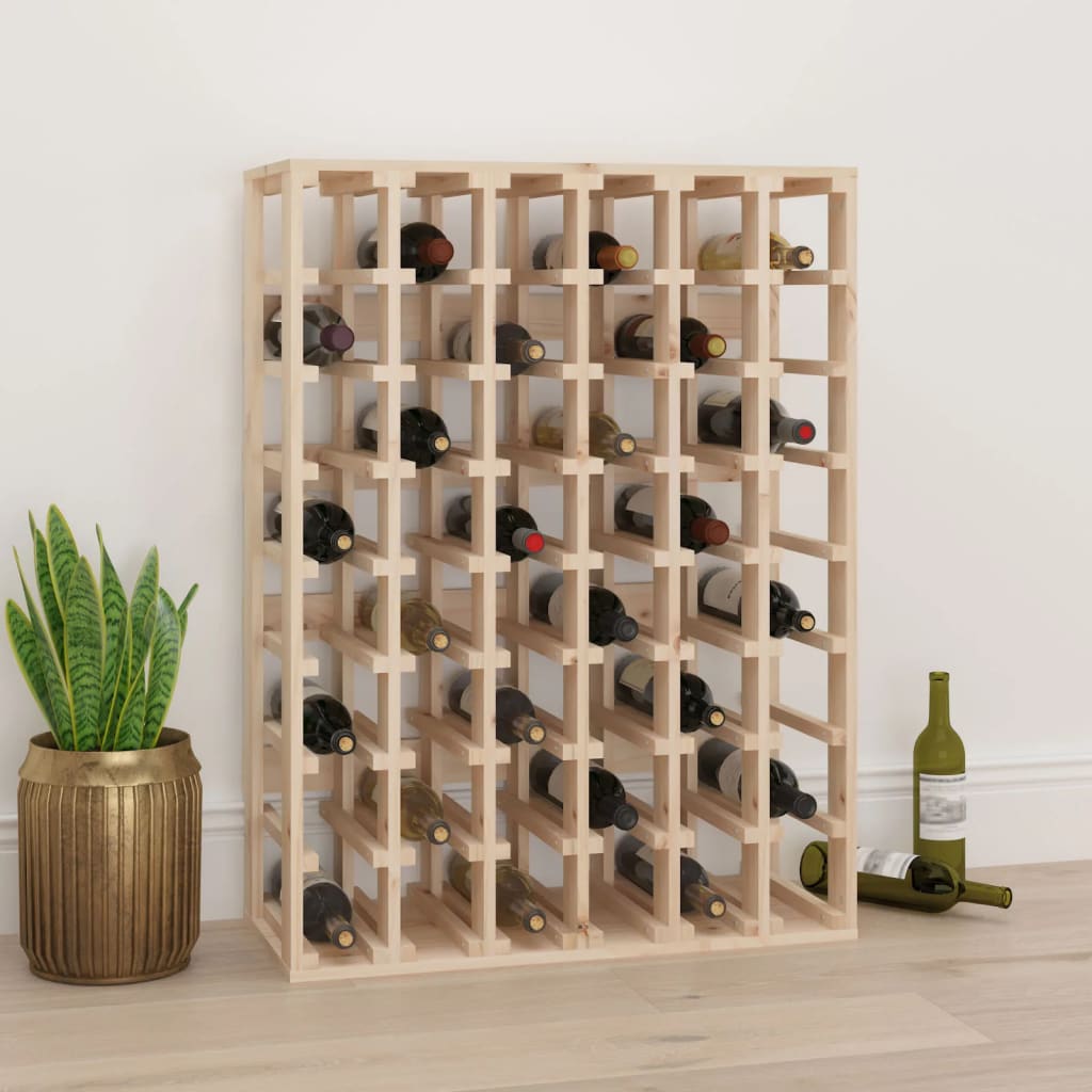 Wine Rack 70x33x94 cm Solid Wood Pine - Unbeatable Bargains