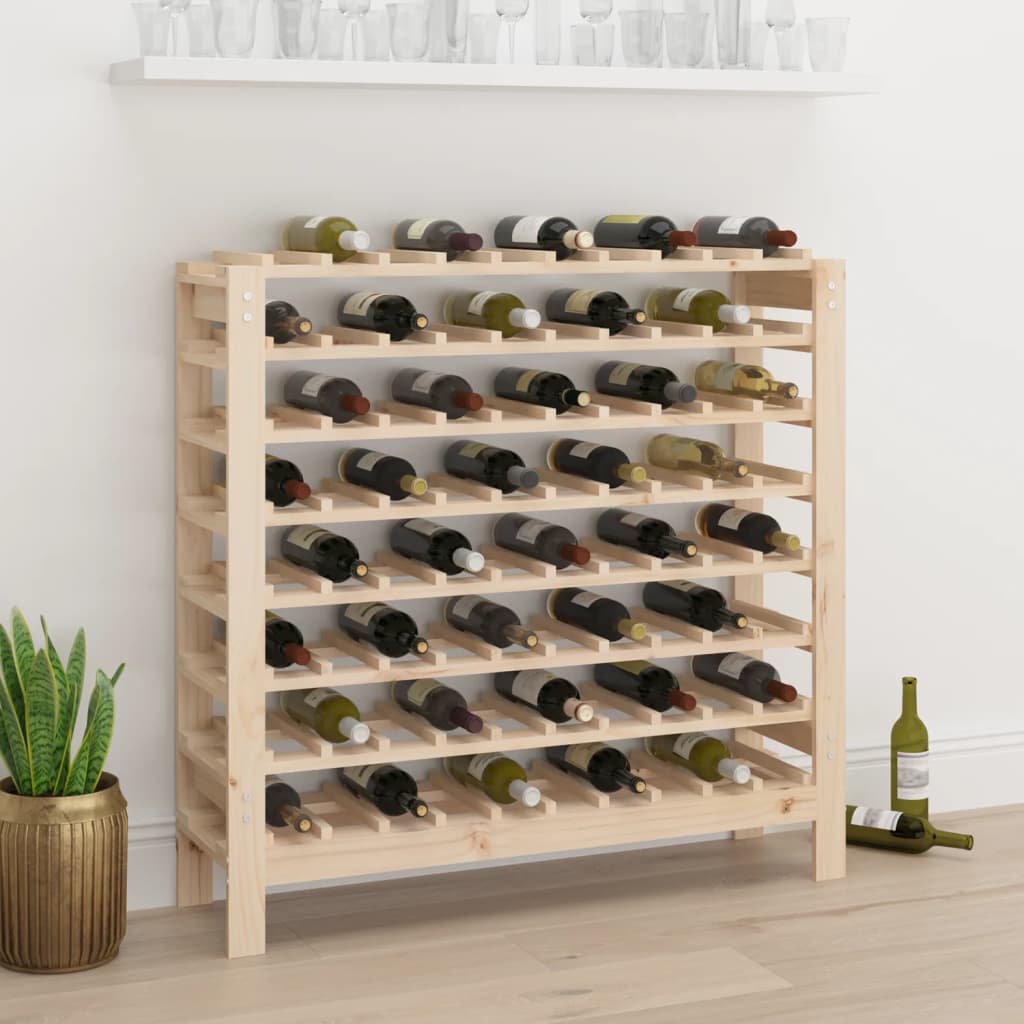 Wine Rack 109.5x30x107.5 cm Solid Wood Pine - All Things Good