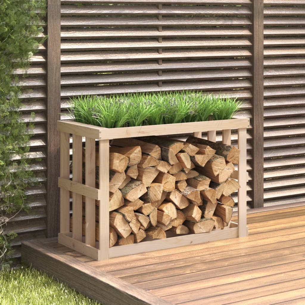 Outdoor Log Holder 108x52x74 cm Solid Wood Pine - Style and Chic
