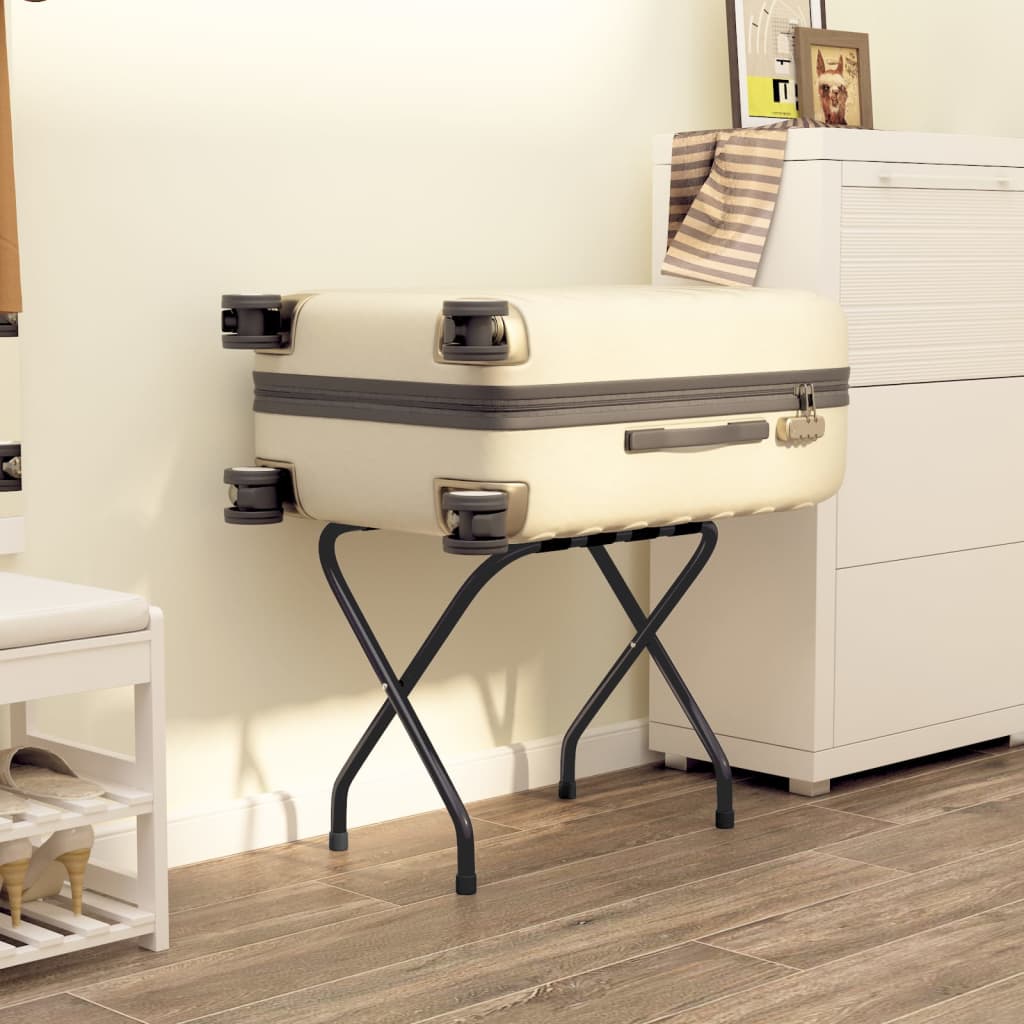 Luggage Rack Black 56x40x49 cm - Millennium Furniture