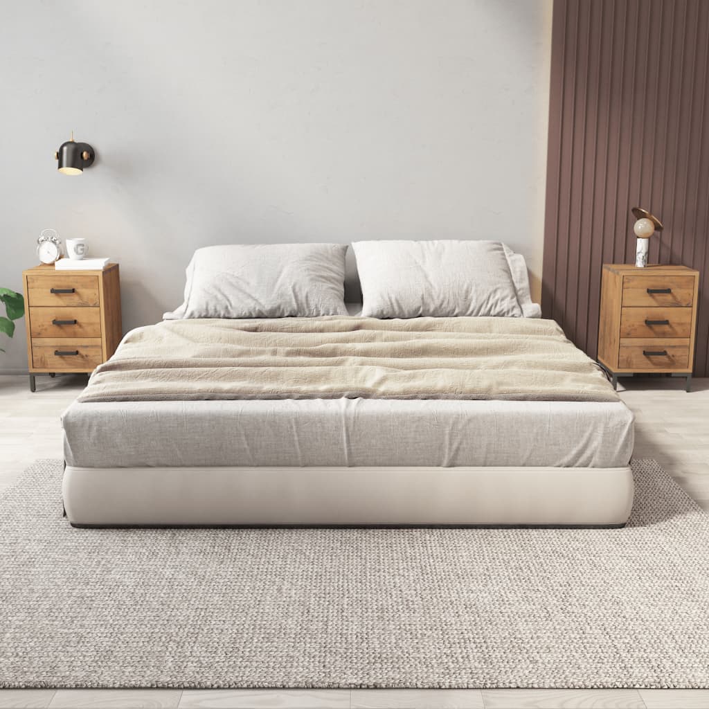 Bedside Table - TEMPE 2 Piece Nightstand Natural 40cm - Tyrell & Tyrell