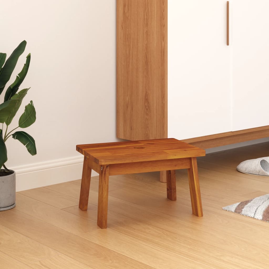 Step Stool 38x26x22 cm Solid Wood Acacia - R and M Furniture
