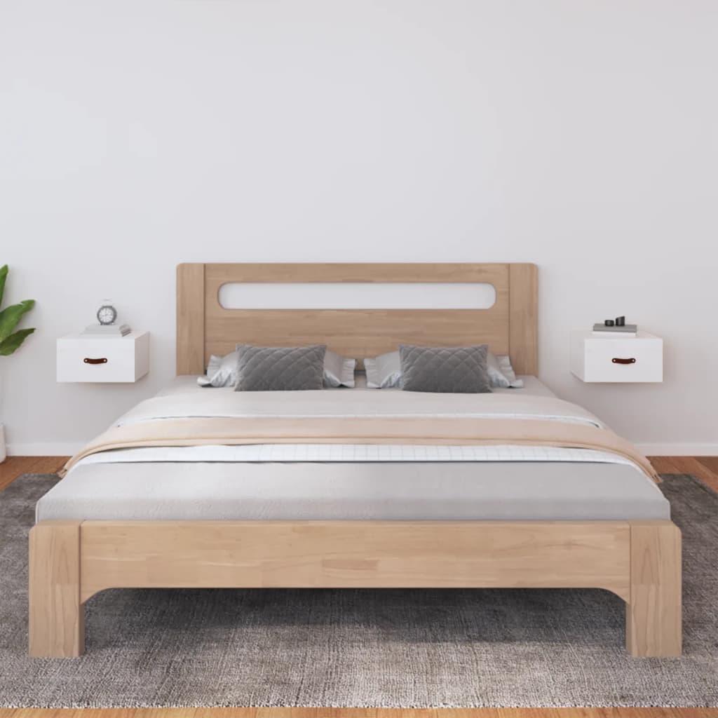 Wall-mounted Bedside Cabinets 2 pcs White 40x29.5x22 cm - Tyrell & Tyrell