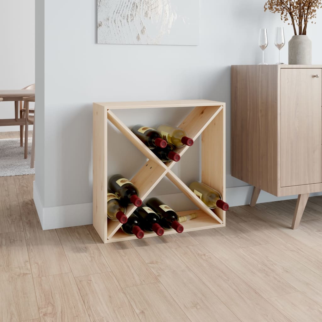Wine Cabinet 62x25x62 cm Solid Wood Pine - Sid & Sam