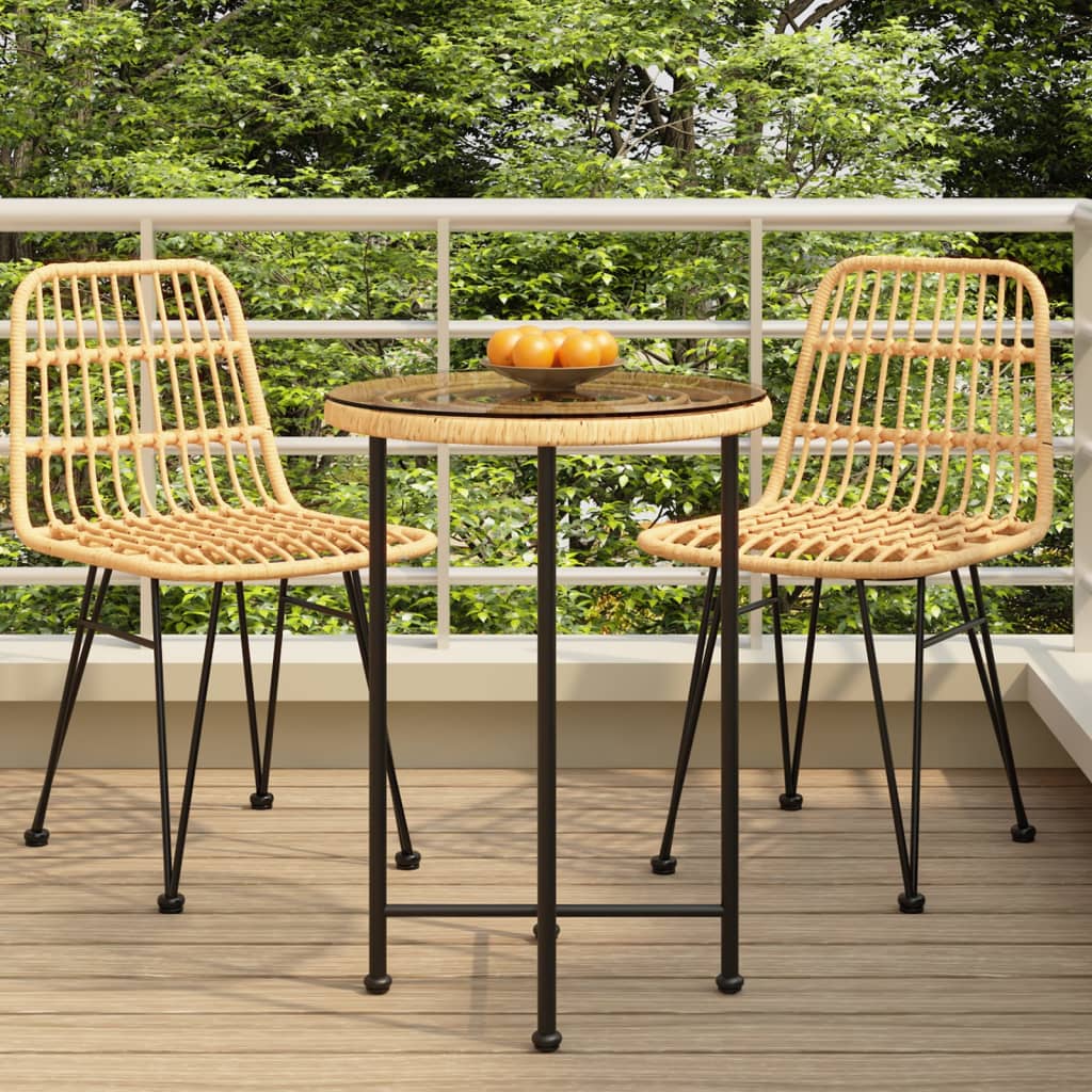 Dining Table Ã ̃55 cmÂ Tempered Glass and Steel - Tyrell & Tyrell