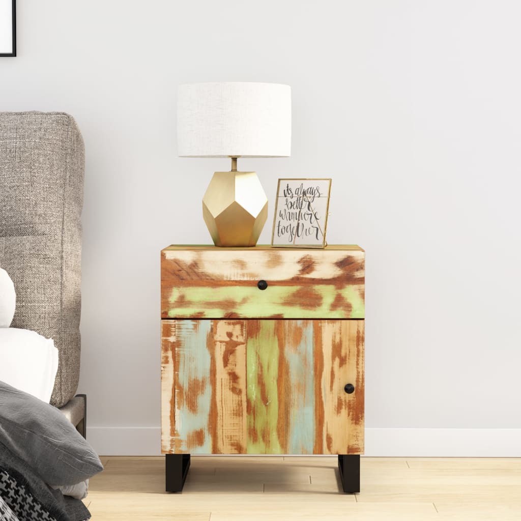 Bedside Table - CARSON Kai Nightstand Mixed 50cm - R and M Furniture