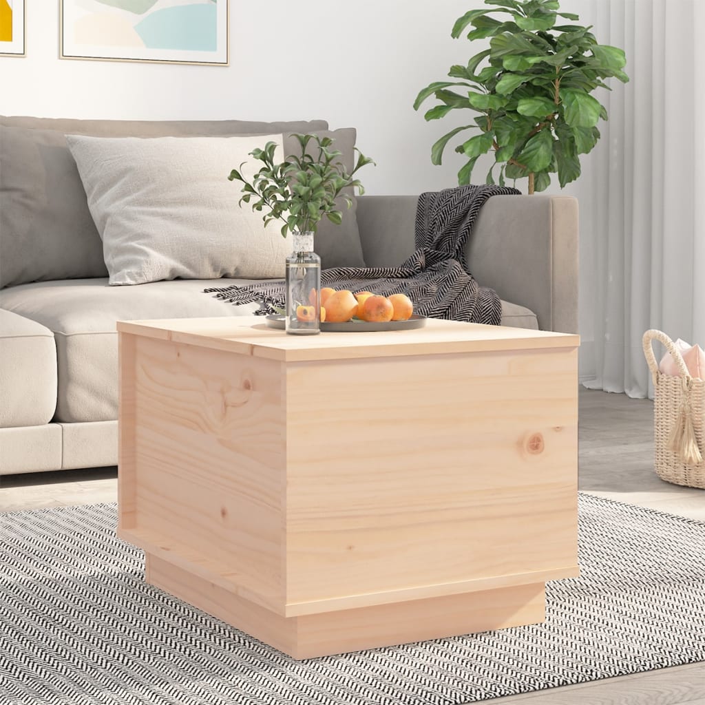 Coffee Table 40x50x35 cm Solid Wood Pine - Decor Base