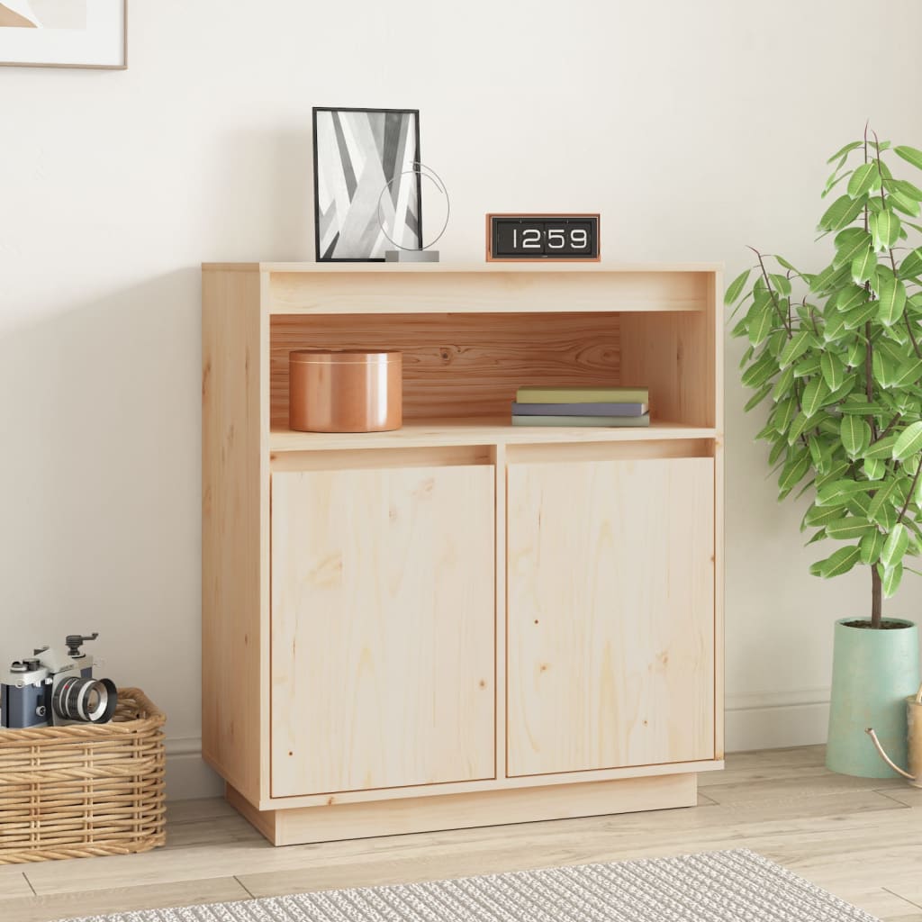 Sideboard 70x34x80 cm Solid Wood Pine - Decor Base