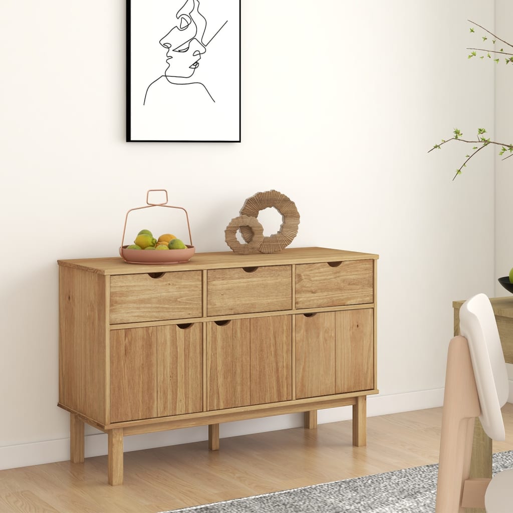 Sideboard OTTA 114x43x73.5 cm Solid Wood Pine - All Things Good