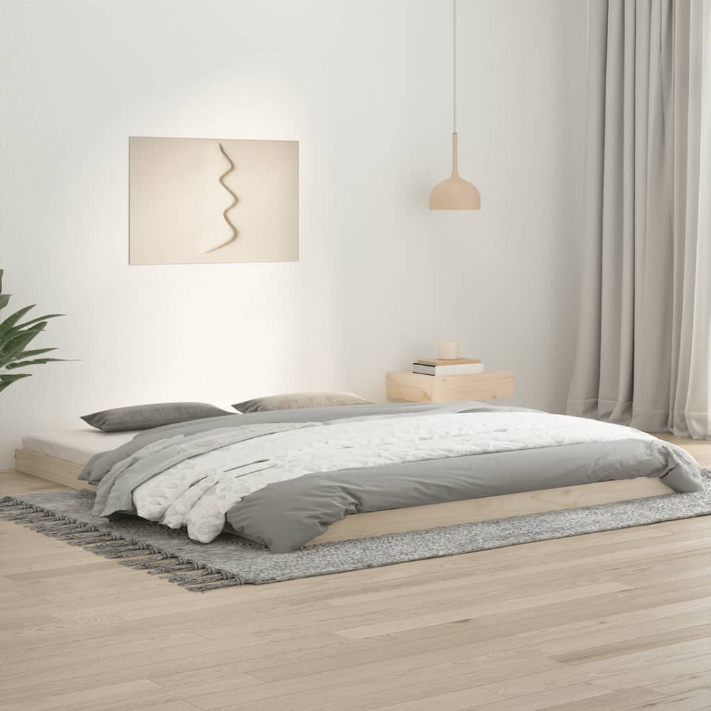 Bed Frame 180x200 cm Super King Size Solid Wood Pine - Design Hut