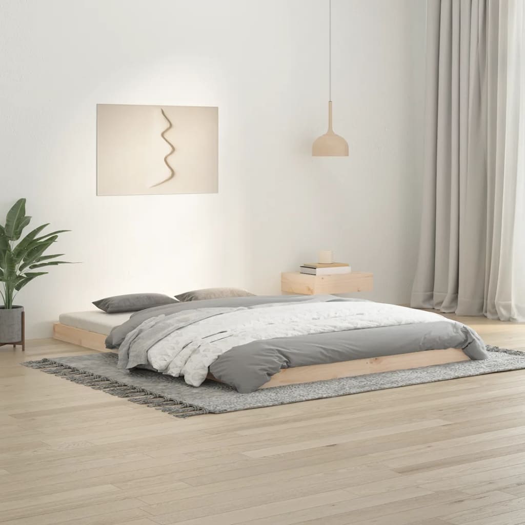 Bedframe 140x200cm Solid Wood Pine - All Things Good